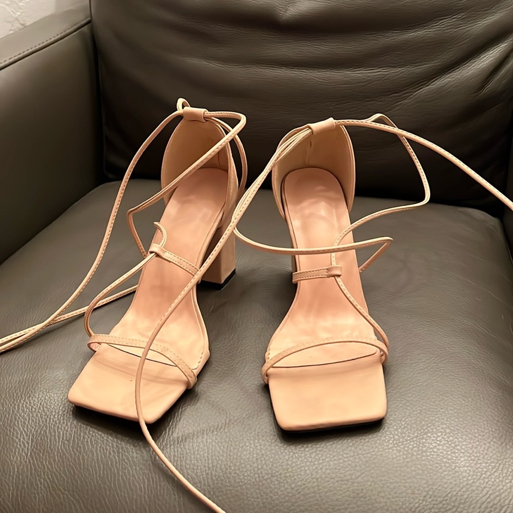 Nude Strappy Heels